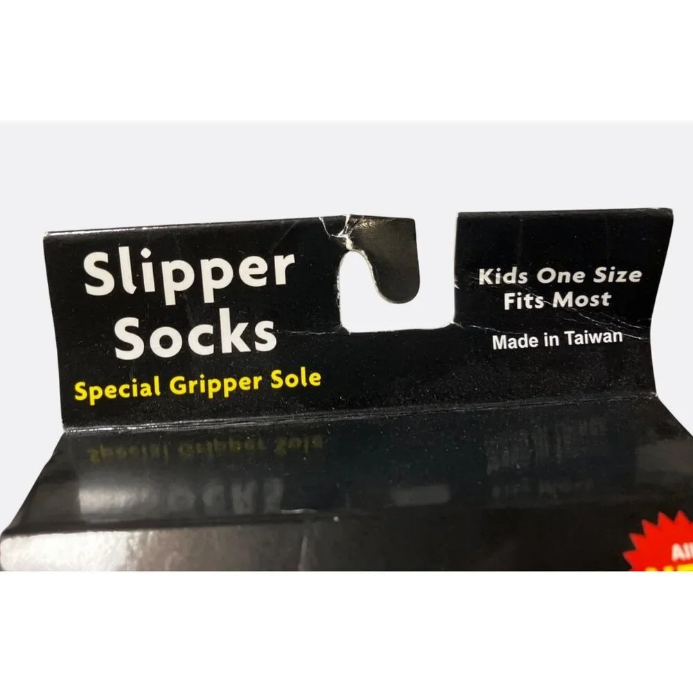 Sesame Street Kids Slipper Socks With Gripper Sole One Size Red Elmo Print